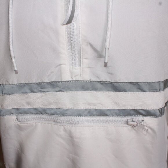 Ninth Hall Milas White & Reflective Striped Anorak Jacket Women's Size Small - Picture 3 of 11